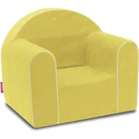 Mini Kindersessel Kinder Babysessel Baby Sessel Sofa Kinderstuhl Stuhl Schaumstoff Umweltfreundlich (Gelb)