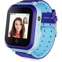 OKYUK Smartwatch Kinder mit GPS und SOS, multifunktionale Kinder-Smartwatch mit Zwei-Wege-Sprechen, Tracker-Kinderuhr, als Geschenk verwendbar, geeignet für Kinder im Alter von 3–12 Jahren (T3 Blau)