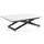 WFL GROUP Axen Weiß Marmor 120-160 x 80 x 38-75 cm