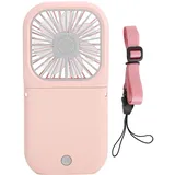 Zusammenklappbarer, Tragbarer Nackenventilator, 3 Geschwindigkeitsstufen, Usb-aufladbar, Leise, Für Den Einsatz Im Büro (innen Und Außen), Rosa