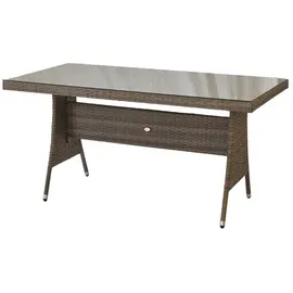 Merxx Teneriffa Gartentisch 160 x 90 x 76 cm Grau/Beige
