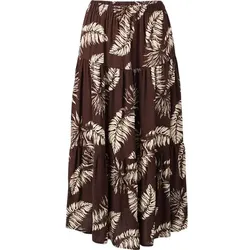 BRUNOTTI Damen Rock Romy-Palm, Summer Palm Big Chocolate, L