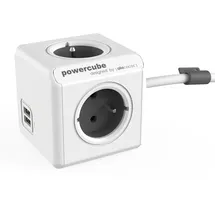 Allocacoc PowerCube 1,50 m Grau 4 St.