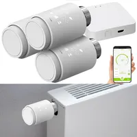 Revolt 3er-Set programmierbare Heizkörper-Thermostate mit WLAN-Gateway & App