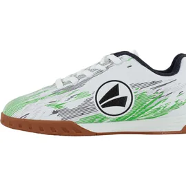 Jako J-SI Stepover Hallenturnschuh, White/neon Green, 32 EU
