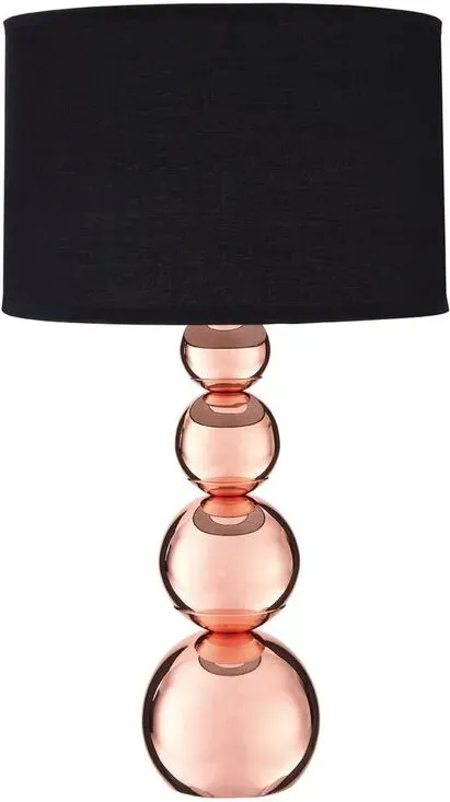 Premier Housewares Tischlampe mit Touchbedienung und schwarzem Lampenschirm, mit EU-Stecker, moderne Lampe mit 3 Helligkeitsstufen
