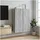 vidaXL Wandschrank Grau Sonoma 66 x 34,5 x 90 cm Holzwerkstoff