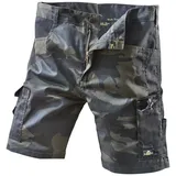 Uncle Sam Arbeitsshorts Uncle Sam Shorts camouflage schwarz 62