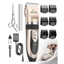 Oneisall Leise Hundeschermaschine Schermaschine Gold