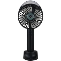 Realpower Mobile Fan Spray 112 cm Handventilator Schwarz