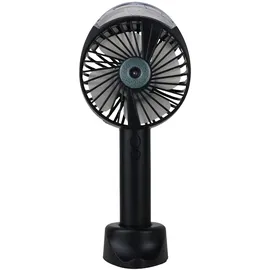 Realpower Mobile Fan Spray 112 cm Handventilator Schwarz