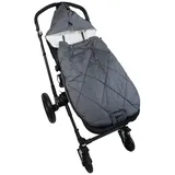 Kaiser Sommerfußsack Rainy universal passend für alle Gurtsysteme für Kinderwagen, Buggy & Fahrradanhänger - Grau