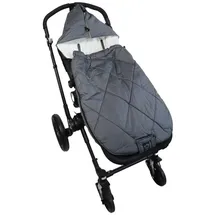 Kaiser Sommerfußsack Rainy universal passend für alle Gurtsysteme für Kinderwagen, Buggy & Fahrradanhänger - Grau