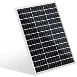 Jopassy Solarpanel Monokristallin - 100 W, 18 V für 12 V Batterien, Photovoltaik, Ladekabel, Silizium - Solarzelle,Camping,Balkon,Gartenhäuser,So...