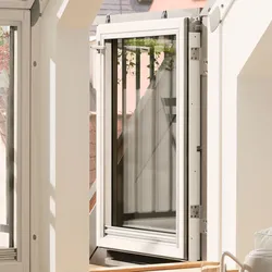 VELUX Dachbalkon-Tür links angeschlagen VEA M35 3165 klar lackiert ENERGIE PLUS Kupfer 78x109 cm