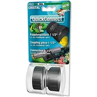 JBL PROCRISTAL UV-C QuickConnect 6036900, Verbindungsstück für ProCristal UV-C Wasserklärer, 1 1/2 Zoll Gewinde, Schwarz