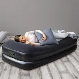 BESTWAY Velours-Single-Gästebett 97 x 191 cm - Schwarz