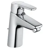 Heinrich Schulte alpha_320 Waschtischarmatur Z072002-00010 Ausladung 110mm, mit Ablaufgarnitur 1 1/4 Zoll Moderne Wasserhahn Armatur