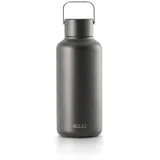 Equa Timeless Trinkflasche, Edelstahl, 600ml, BPA-frei, auslaufsicher, haltbar, multifunktional, dunkel