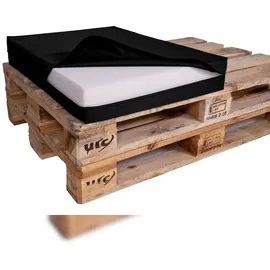 TexDeko Palettenkissen 60 x 80 x 12 cm schwarz 1 St.