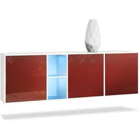 Vladon Sideboard, Bordeaux, 182x53x35 cm, Wohnzimmer, Kommoden & Sideboards,