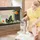 Relaxdays Aquariendeko Baumstamm HxBxT 16,5 x 15,5 x 11 cm schwarz-grün