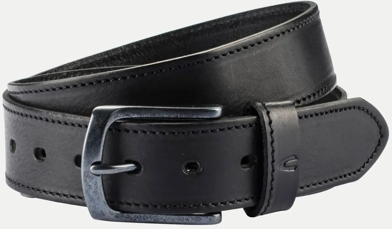 Gürtel aus Leder Schwarz XL