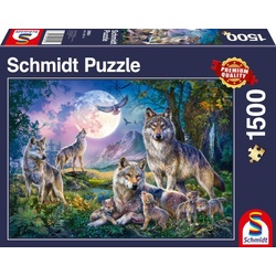 Schmidt Spiele Puzzle Wölfe, 1500 Puzzleteile, Made in Europe bunt