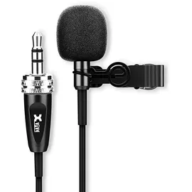 XVive LV1 Lavalier Mikrofon – Professionelles Ansteckmikrofon mit 3,5 mm TRS‐Stecker