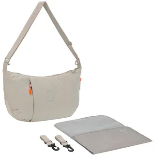 Lässig Wickeltasche zum Umhängen mit Wickelunterlage, Kinderwagenbefestigung, wasserabweisend/GRE Lunua Bum Bag beige