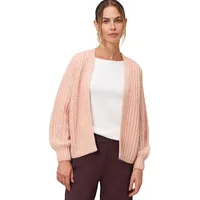 Zero Grobstrickjacke offener Style