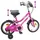 vidaXL Kinderfahrrad 14 Zoll pink/rosa/schwarz
