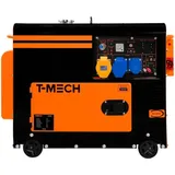 T-mech - Stromerzeuger Diesel Stromaggregat Generator Geräuschlos 230V 6kVA 6.5kW E-Start