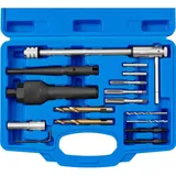 MSW - Gewinde-Reparatur-Set Glühkerzen-Ausbohrwerkzeug 16-teilig
