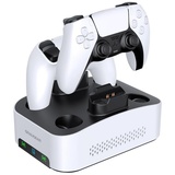 GRAUGEAR G-3506-CG-8TB Festplattengehäuse + Ladestation (3.5"), Festplattengehäuse, Schwarz, Silber