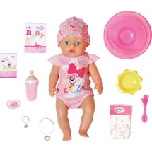 BABY BORN Magic Girl, Babypuppe mit 10 Funktionen für Kinder ab 3 Jahren, funktioniert ohne Batterie, 43cm groß, 835005 Zapf Creation