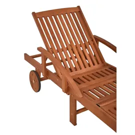 deluke ROLANDO Sonnenliege 200 x 70 x 30 cm Braun