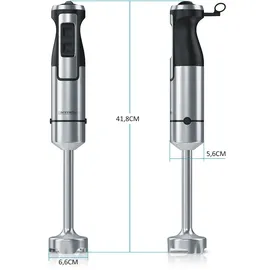 Arendo Edelstahl Stabmixer 1000 W Handmixer