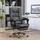 Vinsetto Massage-Bürostuhl Mikrofaser Dunkelgrau