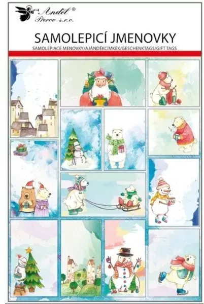 Weihnachtsaufkleber für Geschenke, 21 x 32 cm - 26 Stück