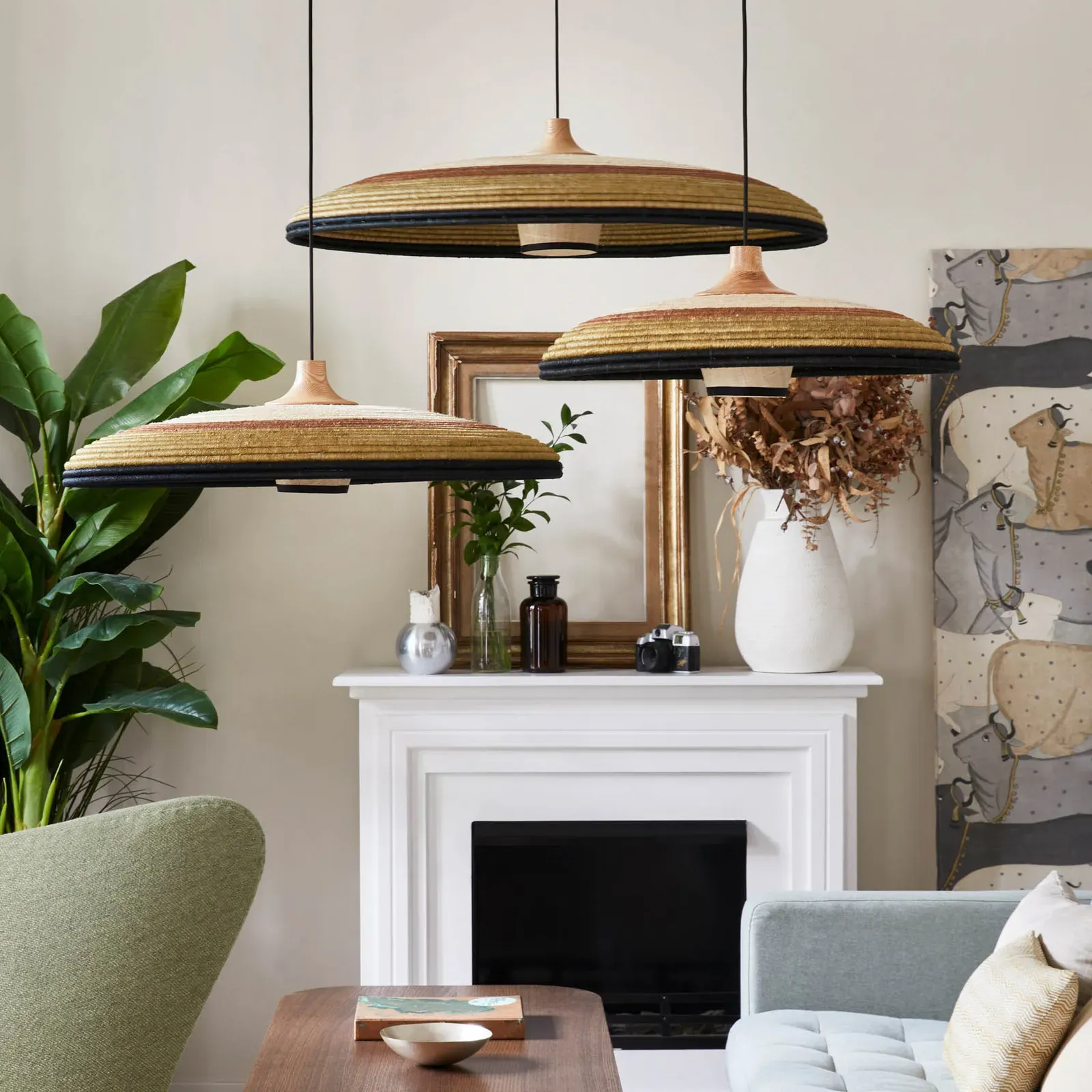 Pendelleuchte Forestier, Grass M, dimmbar, Grün, für Wohnzimmer, Design - 21