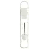 MSV WC-Bürste Stand Edelstahl Weiß (15,7x29x79cm)