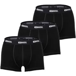 DIESEL Herren Boxershorts, 3er Pack - DAMIEN-UTLT, Trunks, Cotton Stretch Schwarz 2XL