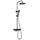 Aqualine FARRAO Duschsäule mit Armatur und Füllhahn für 1 Verbraucher Schwarz matt SL450B