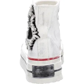 nan-ku Damen Plateau Sneaker Weiß 37