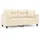 vidaXL 2-Sitzer-Sofa mit Kissen Beige 140 cm Mikrofasergewebe