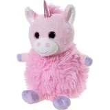 HEUNEC 337220 - Fluffball Einhorn, rosa, Plüsch GRS PET, 24 cm