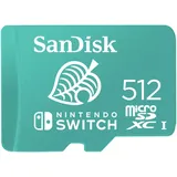 SanDisk microSDXC UHS-I Speicherkarte für Nintendo Switch 512 GB (U3, Class 10, 100 MB/s Übertragung, mehr Platz für Spiele)
