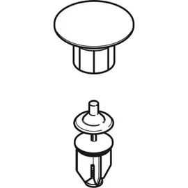 Geberit Ventilabdeckung mit Stopfen chrom 240750211