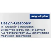 Magnetoplan Design-Glasboard 100 x 200 cm Weiß